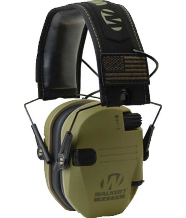 Walker's Game Ear Razor Patriot Series Slim Electronic Muffs